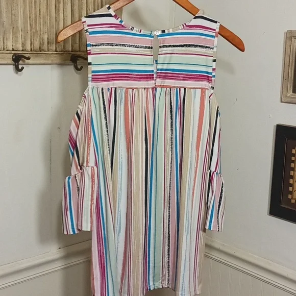 Robert Louis cold shoulder striped blouse - Picture 6 of 6